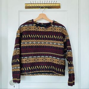 Zara tribal print sweater